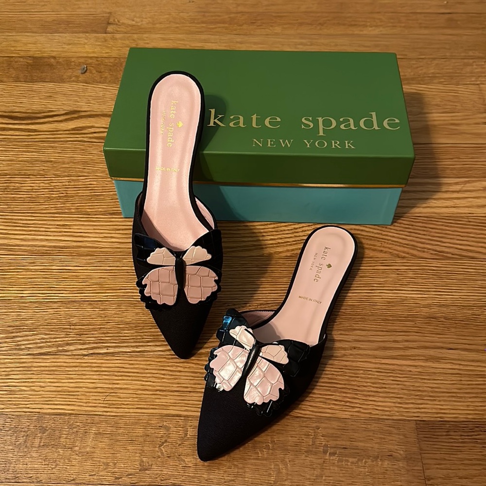 Kate Spade Butterfly Mules